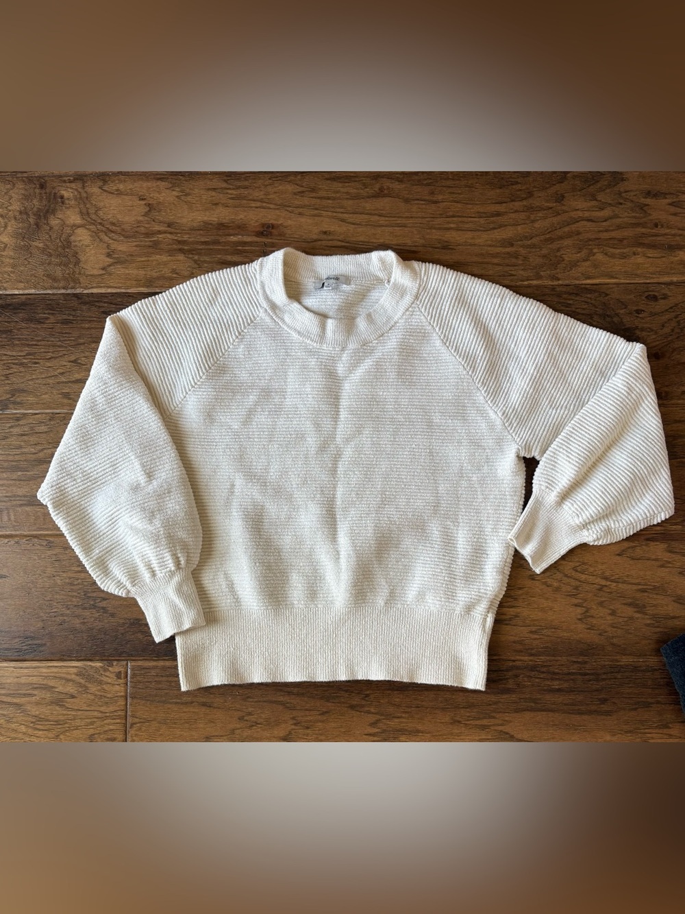 Madewell Cream Crewneck Knit Sweater - Picture 1 of 8
